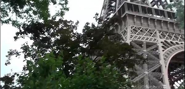  Extreme public sex threesome by the world famous Eiffel Tower in Paris France